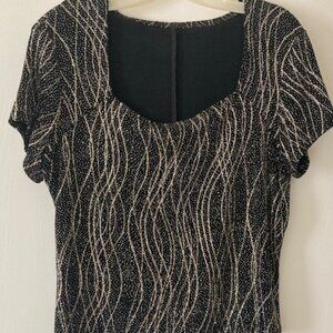 shiny print shirt